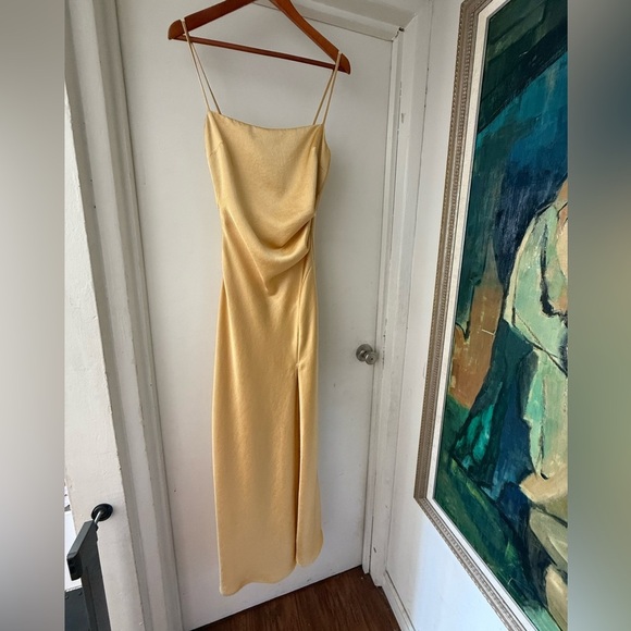 bec + bridge Nadia Yellow Maxi Dress with Slit - Picture 8 of 10